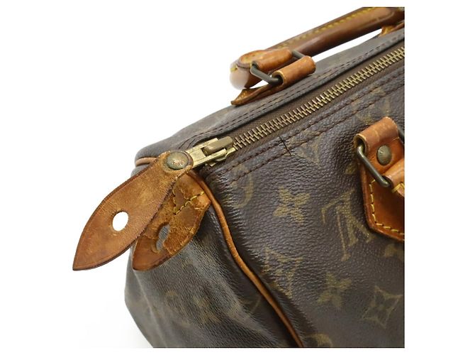 Borsa Louis Vuitton Monogram Speedy 25 Marrone - vista 6