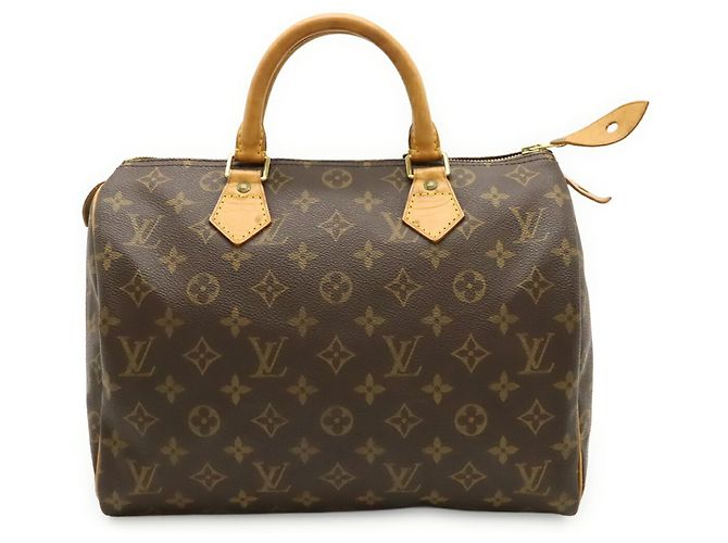 Louis Vuitton Monogram Speedy 30 Handbag Brown - view 2