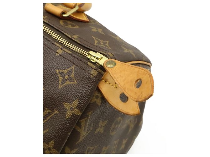 Louis Vuitton Monogram Speedy 30 Handbag Brown - view 6