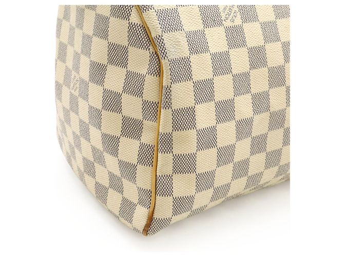 Sac à main Louis Vuitton Damier Azur Speedy 30 Écru - vue 10