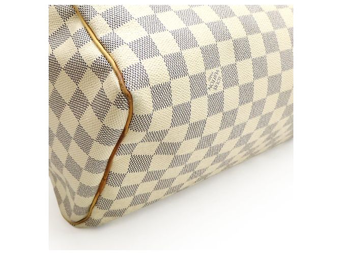 Sac à main Louis Vuitton Damier Azur Speedy 30 Écru - vue 4