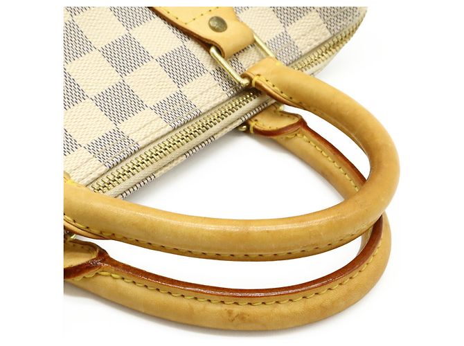 Sac à main Louis Vuitton Damier Azur Speedy 30 Écru - vue 5