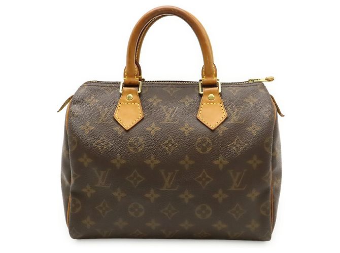 Borsa Louis Vuitton Monogram Speedy 25 Marrone - vista 2