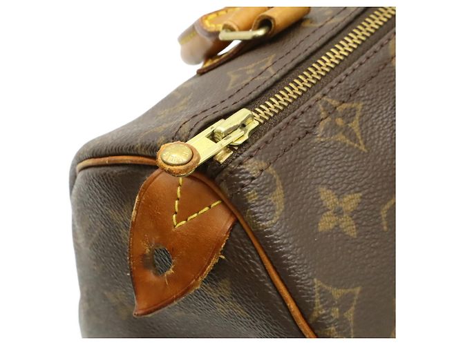 Borsa Louis Vuitton Monogram Speedy 25 Marrone - vista 6