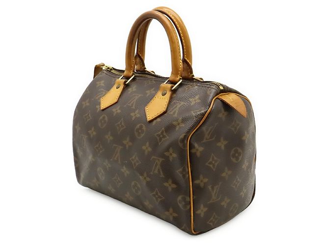 Louis Vuitton Monogram Speedy 25 Handbag Brown - view 3