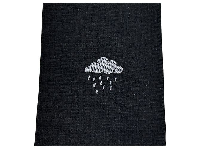 Hermès Hermes Black Silk Cravat - view 7