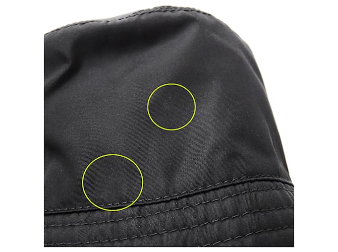 Prada Re-Nylon Nylon-Bucket-Hat Schwarz - Ansicht 12