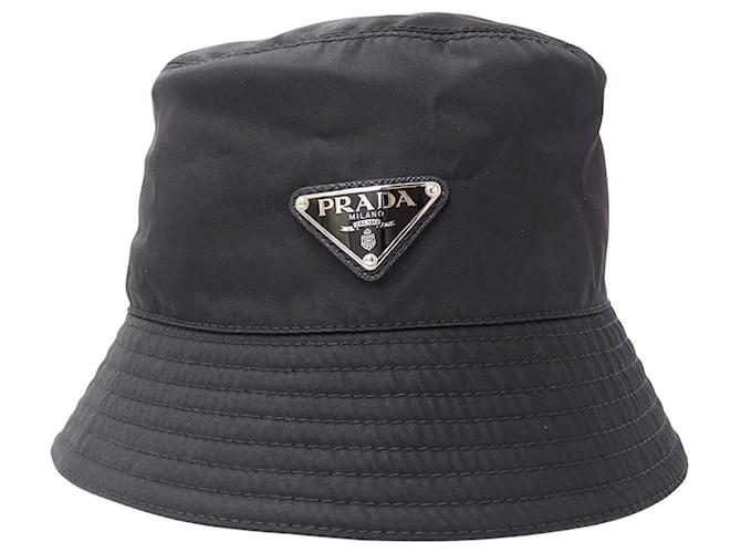Prada Re-Nylon Nylon-Bucket-Hat Schwarz - Ansicht 3