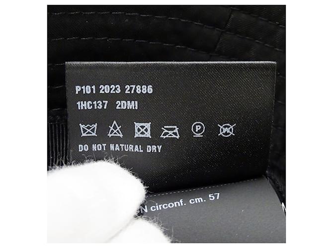 Prada Re-Nylon Nylon-Bucket-Hat Schwarz - Ansicht 8