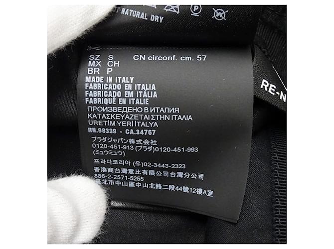 Prada Re-Nylon Nylon-Bucket-Hat Schwarz - Ansicht 9