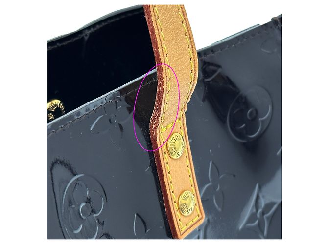 Borsa Louis Vuitton in Amarante Rosso Bordò - vista 10