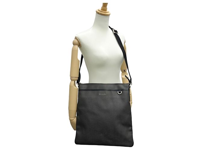 Bulgari Borsa a tracolla Bvlgari Weekend Marrone Nero - vista 8