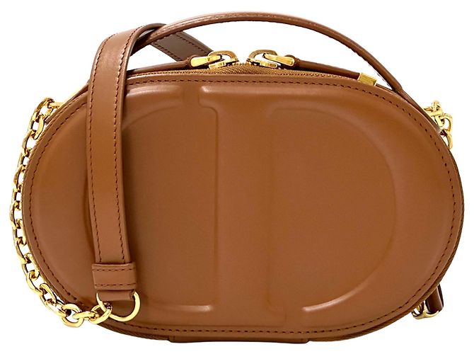 Borsa in pelle Christian Dior Marrone - vista 2