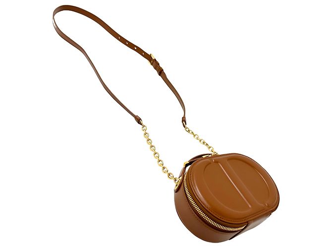 Borsa in pelle Christian Dior Marrone - vista 4