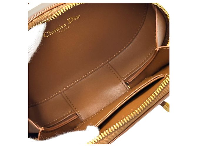 Borsa in pelle Christian Dior Marrone - vista 5