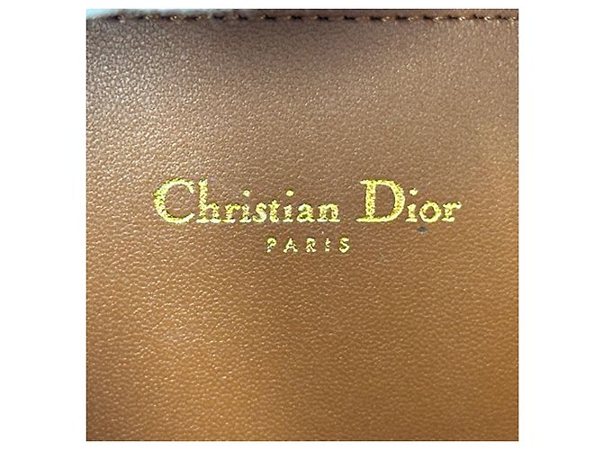 Borsa in pelle Christian Dior Marrone - vista 6