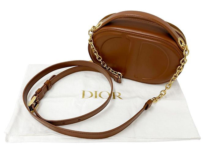Borsa in pelle Christian Dior Marrone - vista 7