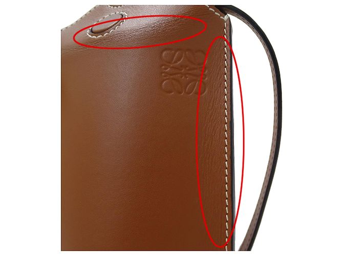 Gate Borsa a mano in pelle marrone Loewe - vista 10