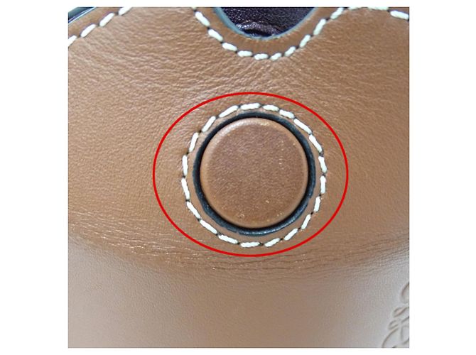 Gate Borsa a mano in pelle marrone Loewe - vista 11