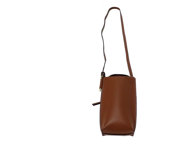 Gate Borsa a mano in pelle marrone Loewe - vista 5