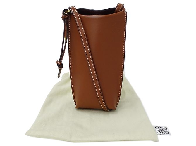 Gate Borsa a mano in pelle marrone Loewe - vista 8