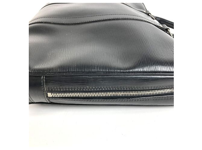 Borsa Louis Vuitton Epi Porte Documents Voyage Nero - vista 14
