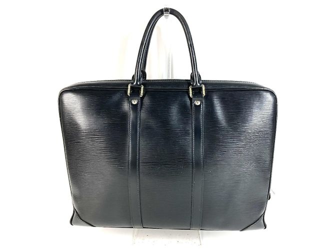 Borsa Louis Vuitton Epi Porte Documents Voyage Nero - vista 2