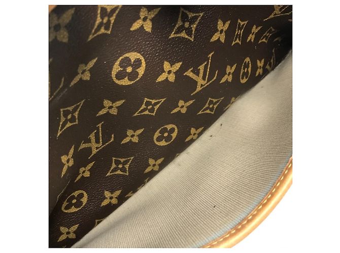 Borsa Louis Vuitton Monogram Deauville Mini Boston Marrone - vista 11
