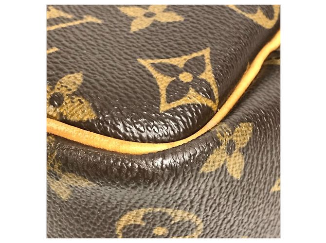 Borsa Louis Vuitton Monogram Deauville Mini Boston Marrone - vista 13