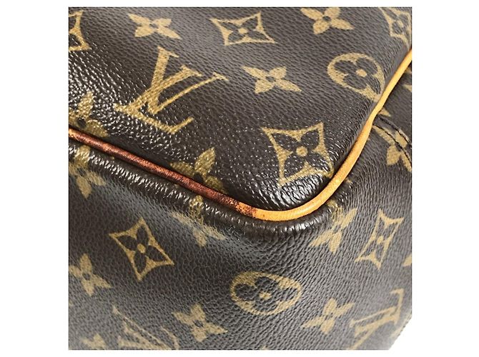 Borsa Louis Vuitton Monogram Deauville Mini Boston Marrone - vista 15