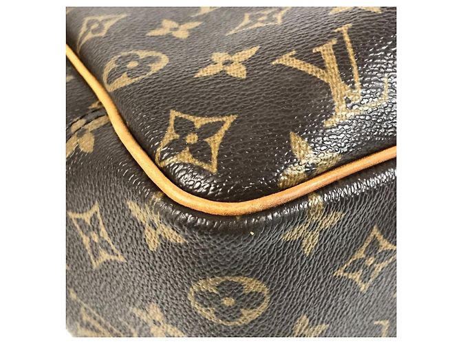 Borsa Louis Vuitton Monogram Deauville Mini Boston Marrone - vista 16
