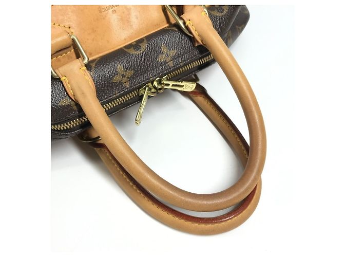 Borsa Louis Vuitton Monogram Deauville Mini Boston Marrone - vista 17
