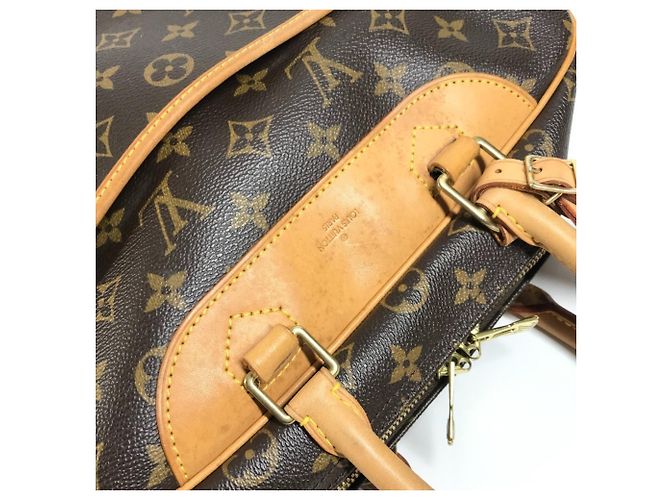 Borsa Louis Vuitton Monogram Deauville Mini Boston Marrone - vista 18