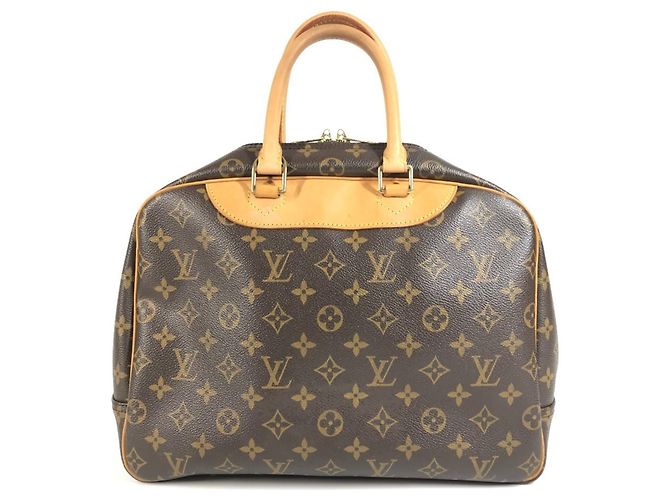 Borsa Louis Vuitton Monogram Deauville Mini Boston Marrone - vista 2