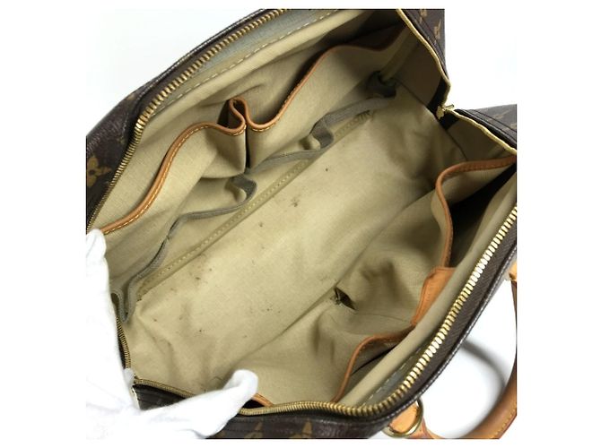 Borsa Louis Vuitton Monogram Deauville Mini Boston Marrone - vista 8