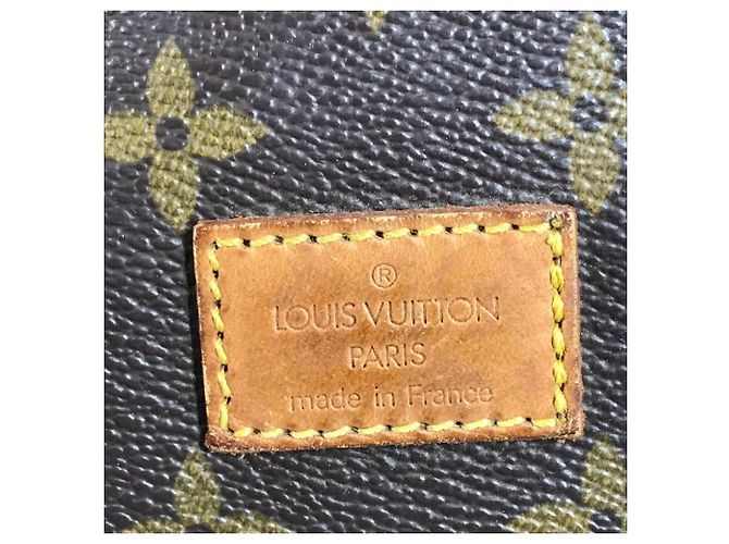 Borsa Louis Vuitton Monogram Saumur 30 Flap Marrone - vista 14