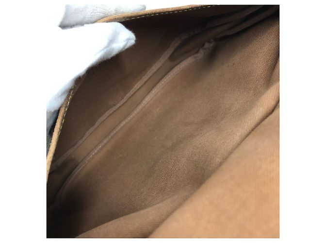 Borsa Louis Vuitton Monogram Saumur 30 Flap Marrone - vista 16