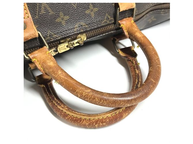 Borsa da viaggio Louis Vuitton Monogram Keepall Bandoulière 50 Marrone - vista 10