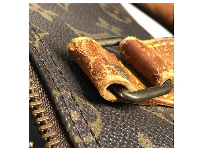 Borsa da viaggio Louis Vuitton Monogram Keepall Bandoulière 50 Marrone - vista 12