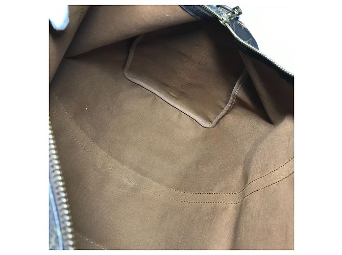 Borsa da viaggio Louis Vuitton Monogram Keepall Bandoulière 50 Marrone - vista 14