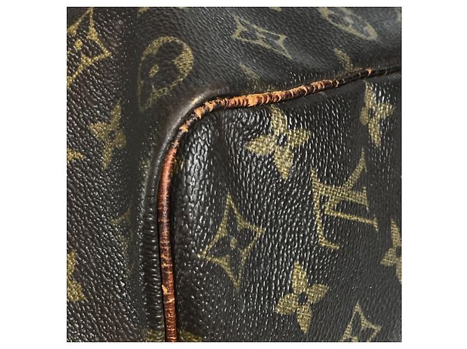 Borsa da viaggio Louis Vuitton Monogram Keepall Bandoulière 50 Marrone - vista 8