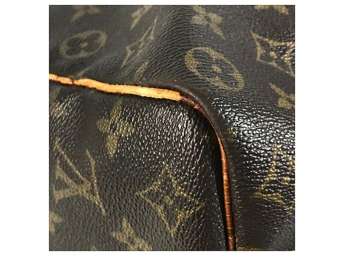 Borsa da viaggio Louis Vuitton Monogram Keepall Bandoulière 50 Marrone - vista 9