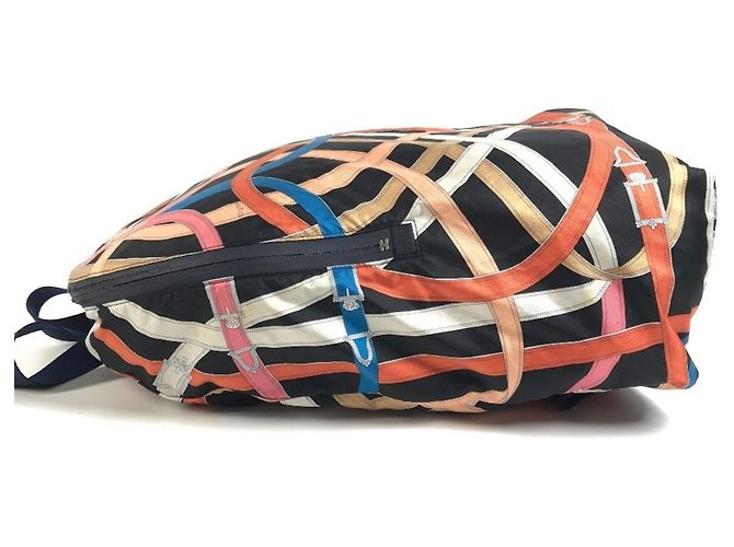 Hermès Hermes AirSilk Cavalcadour Backpack Black Multiple colors - view 3