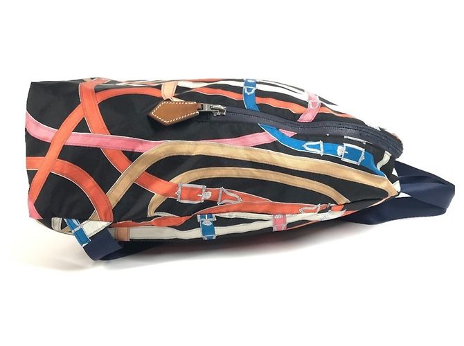 Hermès Hermes AirSilk Cavalcadour Backpack Black Multiple colors - view 4