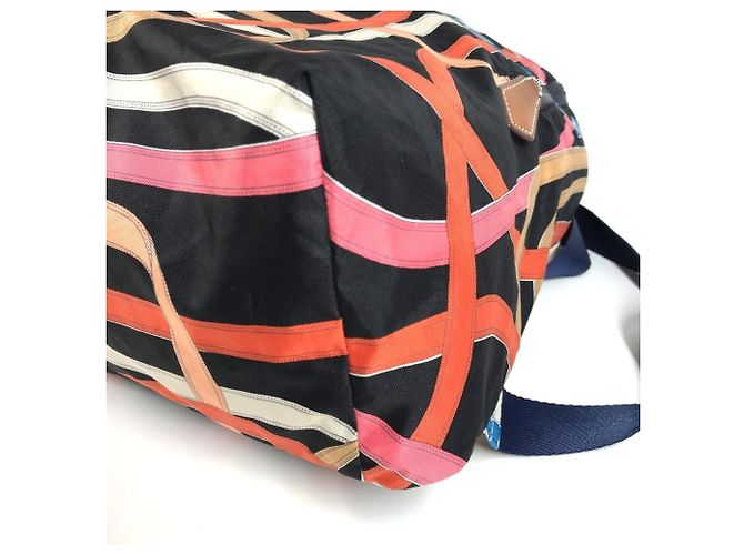 Hermès Hermes AirSilk Cavalcadour Backpack Black Multiple colors - view 6