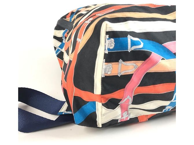 Hermès Hermes AirSilk Cavalcadour Backpack Black Multiple colors - view 7
