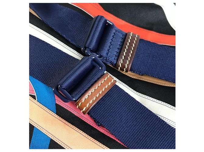 Hermès Hermes AirSilk Cavalcadour Backpack Black Multiple colors - view 8