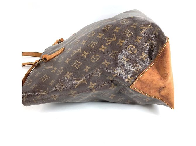 Borsa Tote Cabas Mezzo Monogram Louis Vuitton Marrone - vista 3