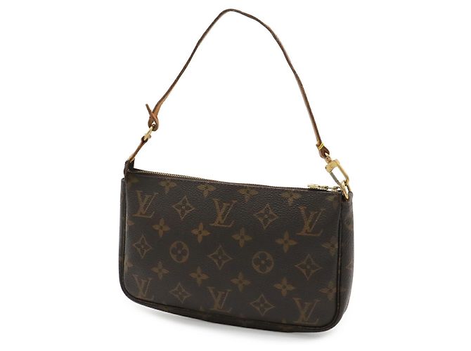 Bolsa Louis Vuitton Monogram Pochette Accessoires Marrom - vista 3