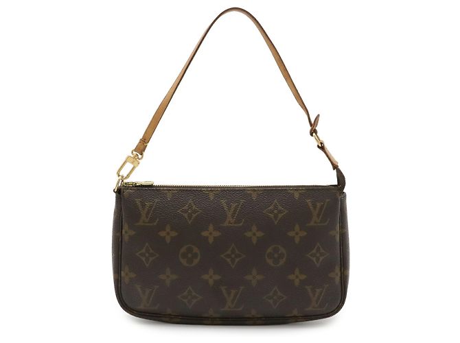 Bolso Louis Vuitton Monogram Pochette Accessoires Castaño - vista 2